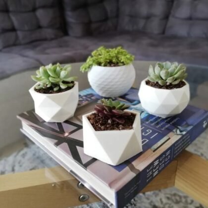 Set de 4 Macetas minimalistas