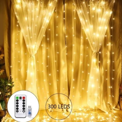 Cortina de luces led decorativa