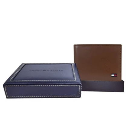 Elegante Cartera De Piel Tommy Hilfiger