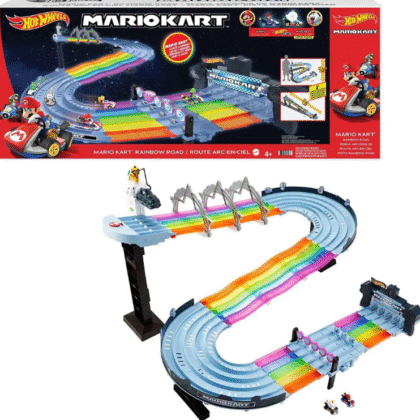 Pista Hot Wheels Mario Kart Senda Arcoíris