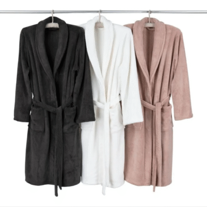 Bata De Baño Unitalla Máxima Absorción Suavidad Esquimal