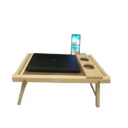 Mesa De Servicio Plegable Cama Laptop Con Portavaso Fijo