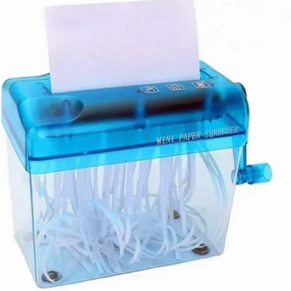 Trituradora De Papel Manual Portátil