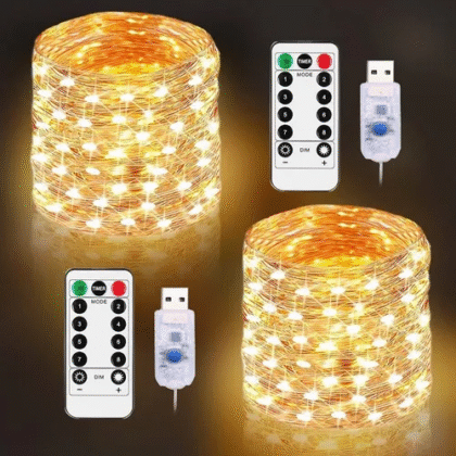 Luces decorativas 2 Rollos de 20 metros (200 LEDs)