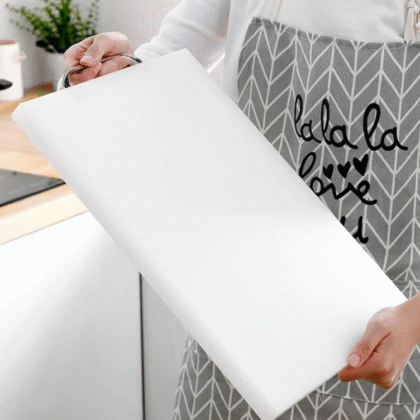 Tabla para cortar alimento 40x30x2cm color Blanco