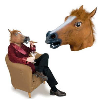 Mascara de caballo látex, Halloween