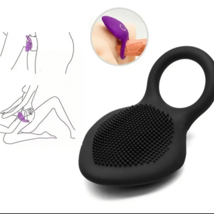 10 Velocidades Con C Anillo Cepillo Clítoris Vibrador Pareja