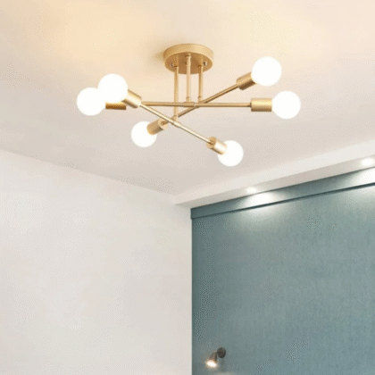 Lámpara De Techo Moderna Sputnik De 6 Luces Para Dormitorio