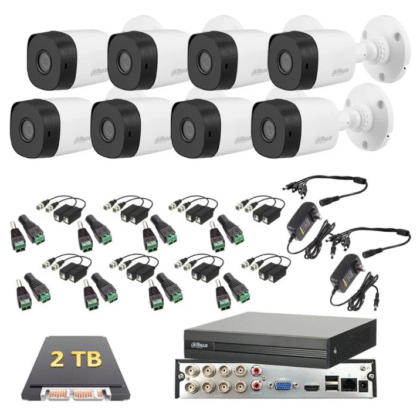 Kit Video Vigilancia 8 Cámaras 1080p C 2 Tb