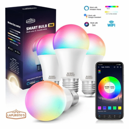 4 Foco Led Inteligente Rgbcw Wifi 9w