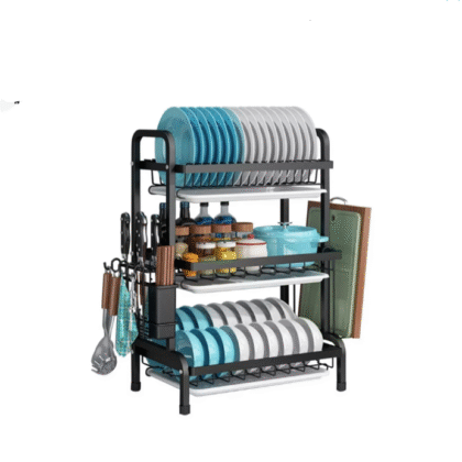 Escurridor De Platos, 3 Niveles De Acero Inoxidable