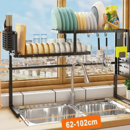 Escurridor De Platos Fregadero Ajustable 62-102cm