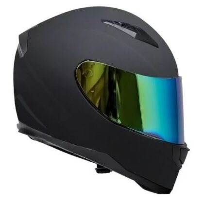 Casco Para Moto Kov Novak Negro Mate Mica Iridium Deportivo Color Negro