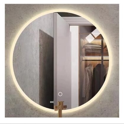 Espejo Led Redondo Touch De 3 Tonos 60cm Baño
