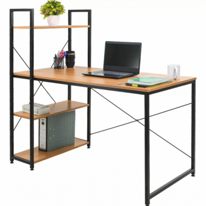 Escritorio Minimalista Oficina Estacion Trabajo Metal Repisa