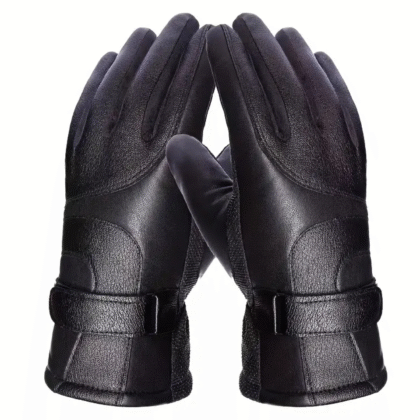 Guantes de cuero motociclista