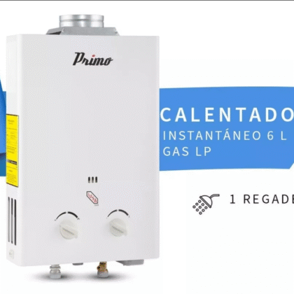Calentador de agua instantáneo 6L gas lp