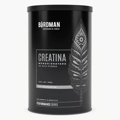 Creatina Birdman monohidratada sabor natural de alta pureza 450g