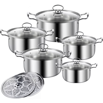 Batería de cocina de acero inoxidable 5 piezas