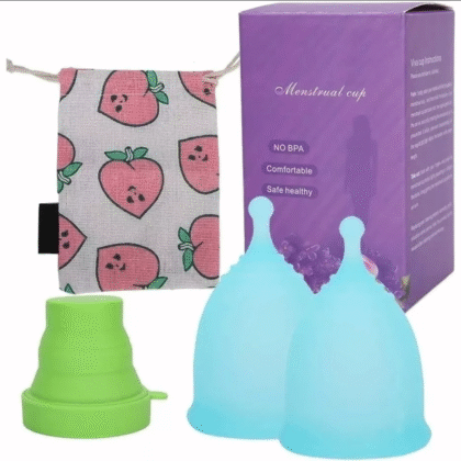 Kit 2 copas menstruales + vaso esterilizador
