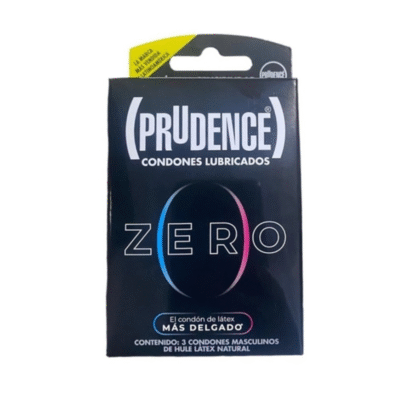 3 condones prudence Zero (el condón más delgado)