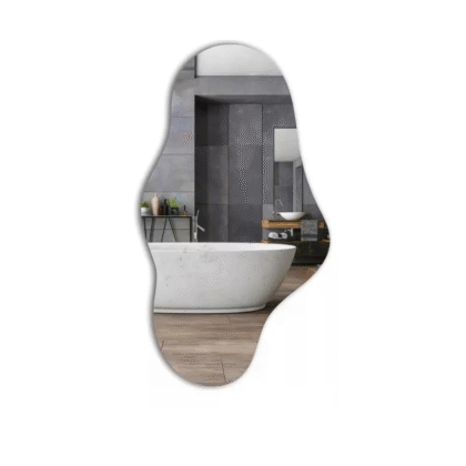 Espejo de cuerpo completo moderno asimétrico irregular 110 cm