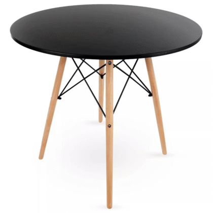 Mesa redonda madera minimalista moderna 80cm