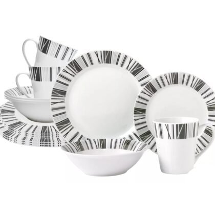 Vajilla de cerámica moderna para 4 personas