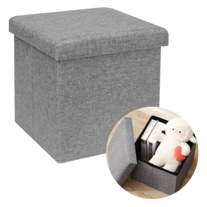 Puff silla cubo organizador con almacenamiento 30x30x30 cm