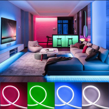 Tira de luz LED neon Flex 5 metros 12 v