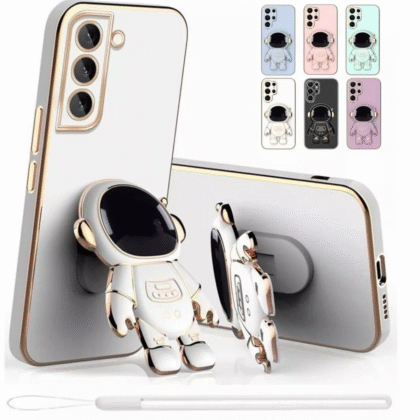 Funda para celular Samsung con soporte de astronauta