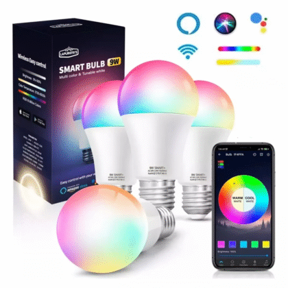 Focos bombilla inteligente wifi 9w 4 piezas