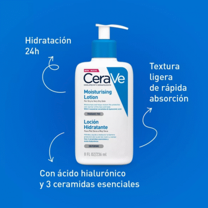 Loción hidratante Cerave piel seca a muy seca 236 ml