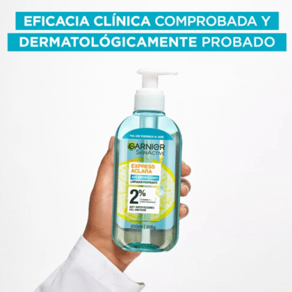 Garnier express aclara gel Anti acne limpiador piel grasa 200 ml