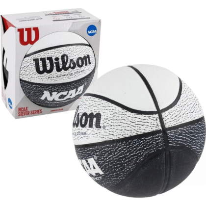 Balón Wilson de basquetbol NNCA #7 color blanco - negro