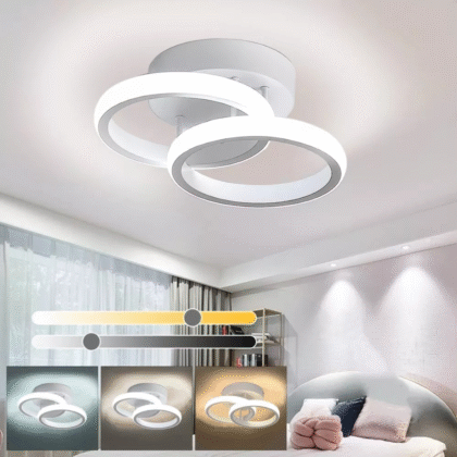 Lámpara LED de techo moderna circular 3 modos regulable