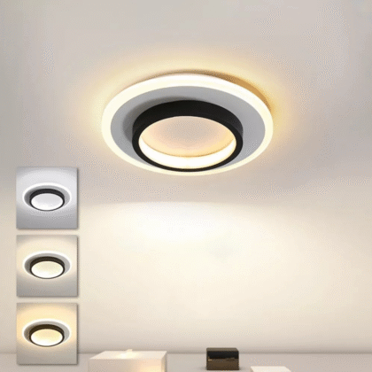 Lámpara moderna 24w plafón sobreponer LED 3 colores