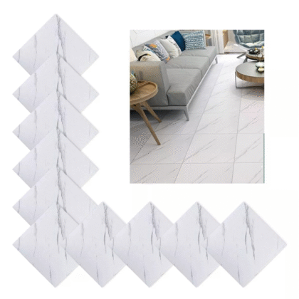 Panel PVC vinilo autoadhesivo para piso o pared impermeable 30x30 cm 10 piezas
