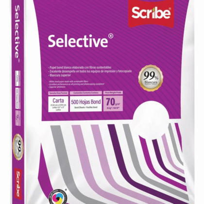 Paquete 500 hojas de papel Bond color blanco tamaño carta (hojas blancas)