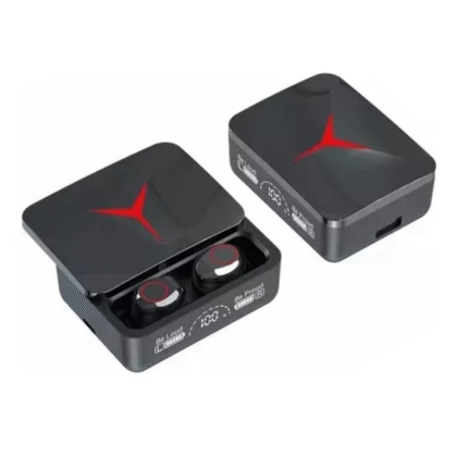 Audífonos gamer inalambricos Bluetooth in ear M90 pro color negro con led