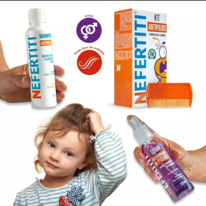 Kit Anti piojos shampoo + spray + peine (piojos y liendres)