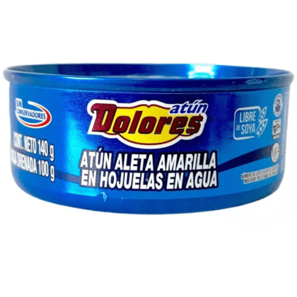 Atún dolores lomo aleta en agua 140 gr