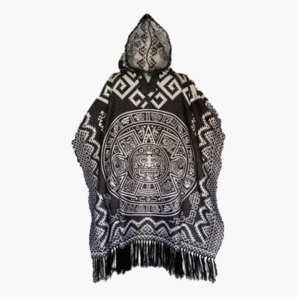Jorongo gaban artesanal mexicano unitalla color negro