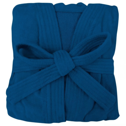 Bata de baño alta calidad unitalla color azul marino