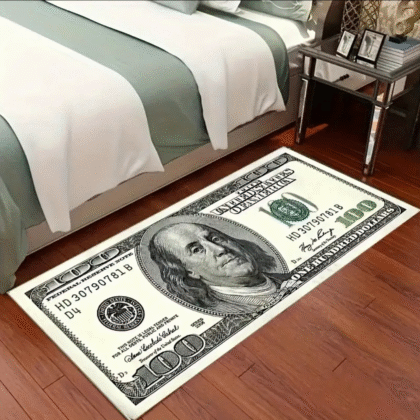 Tapete decorativo dólar alfombra dinero
