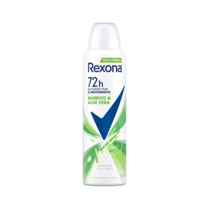 Antitranspirante Rexona para mujer Bamboo y aloe vera en aerosol 150ml 72 horas de protección