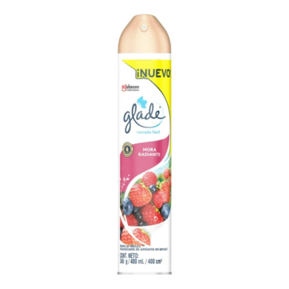 Aromatizante Glade mora radiante en aerosol 400 ml