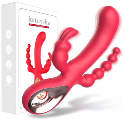 Consolador vibrador clítoris punto g y anal