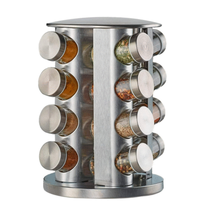 Especiero giratorio 16 cuencas de vidrio organizador