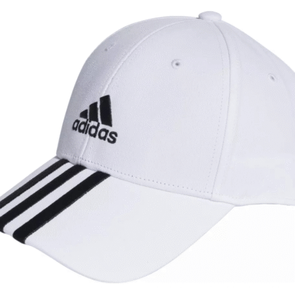 Gorra cachucha Adidas running blanca mediana